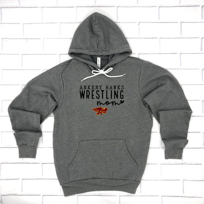 Adult - Unisex Hooded Pullover Sweatshirt - (Ankeny Hawks Wrestling)