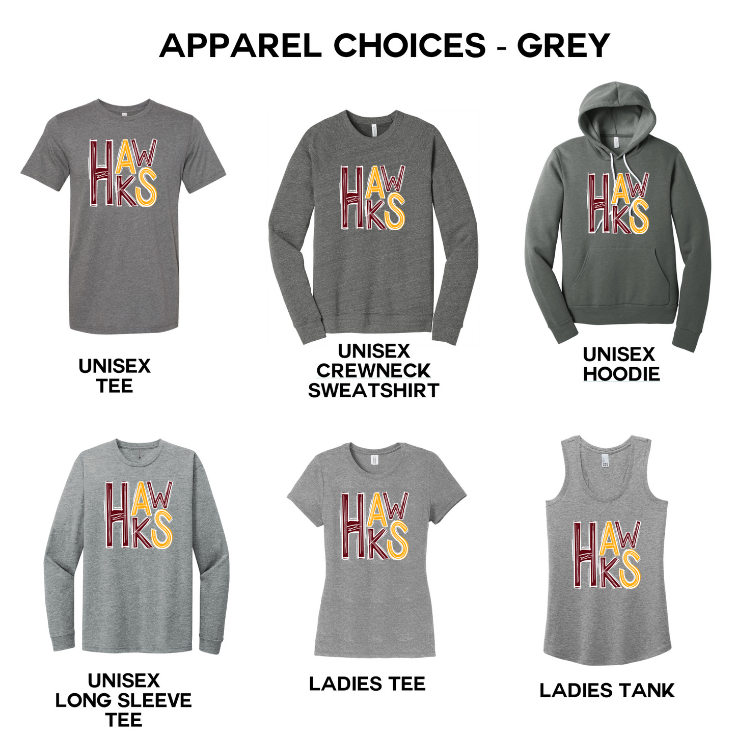 Adult - (6 Apparel Options) - Ankeny Hawks Collection