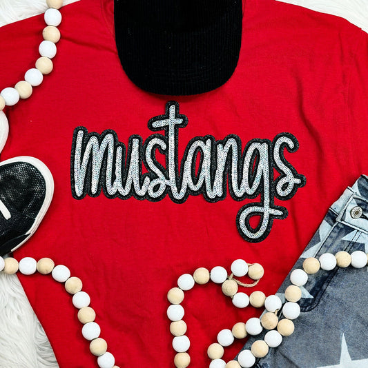 Adult - Pick your Mascot Sequin Patch Sweatshirts (Port & Co)