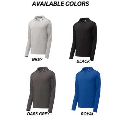 Adult & Youth - Sport Tek Performance Hooded LS Tee (Ankeny Mustangs Baseball)