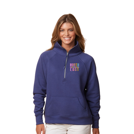 Ladies - Enza Boxy 1/2 Zip Fleece (NE Elementary Staff)