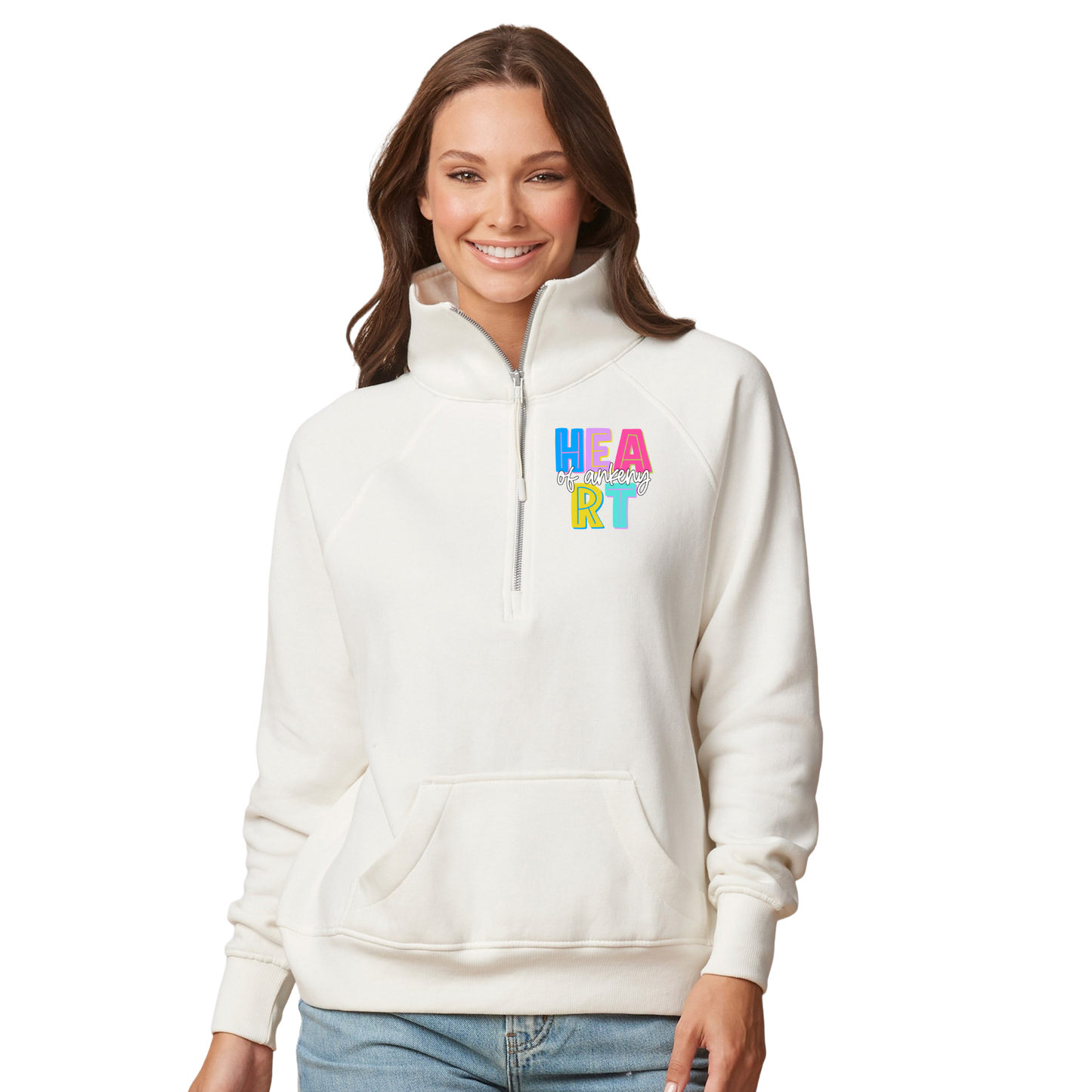 Enza - Ladies Half Zip Fleece (Heart of Ankeny)