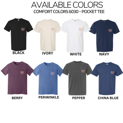 Comfort Colors - Pocket Tee & Long Sleeve Tee (NE Elementary Staff)