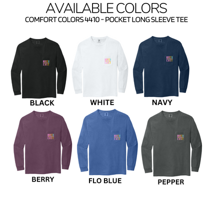 Comfort Colors - Pocket Tee & Long Sleeve Tee (NE Elementary Staff)
