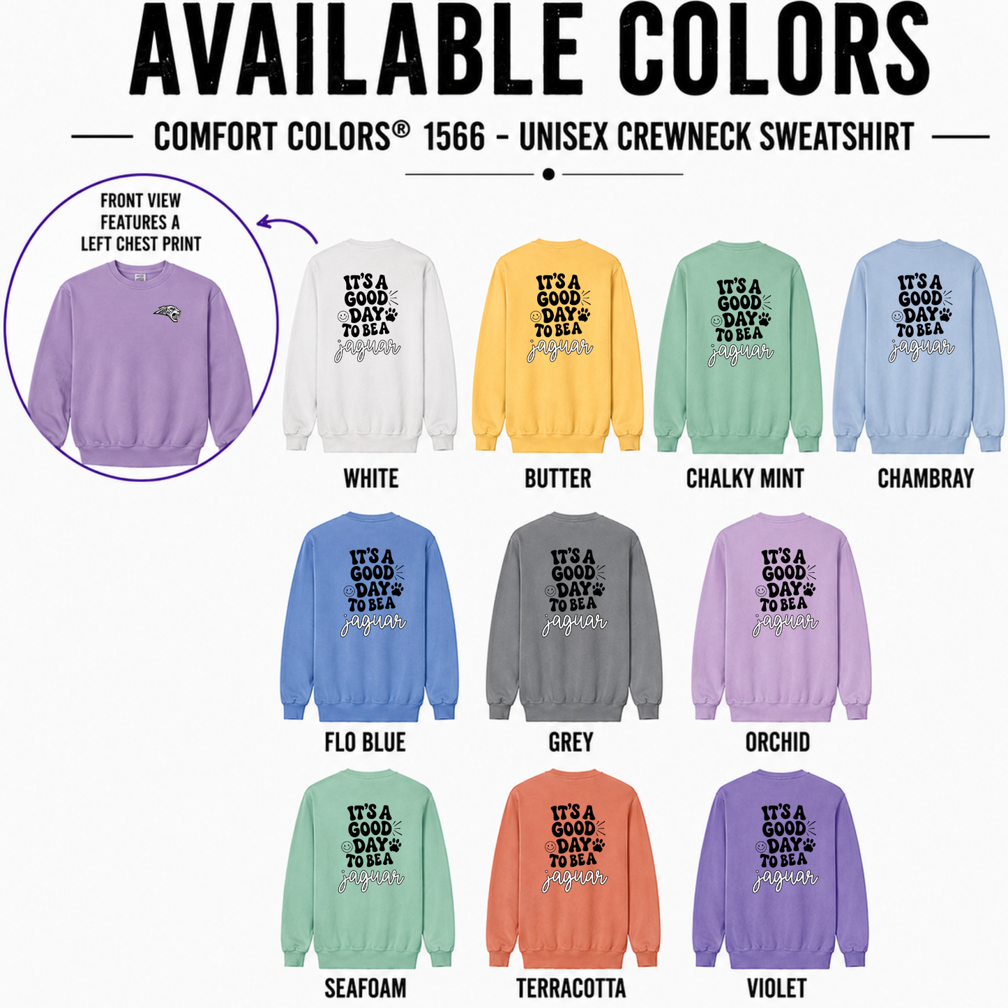 Comfort Colors - Crewneck Sweatshirt (NE Elementary) (Copy)