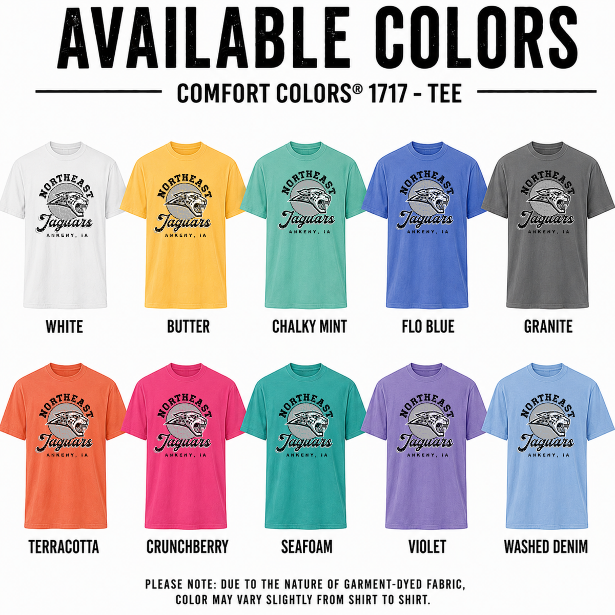 Adult & Youth - Comfort Colors Tee (NE Elementary)