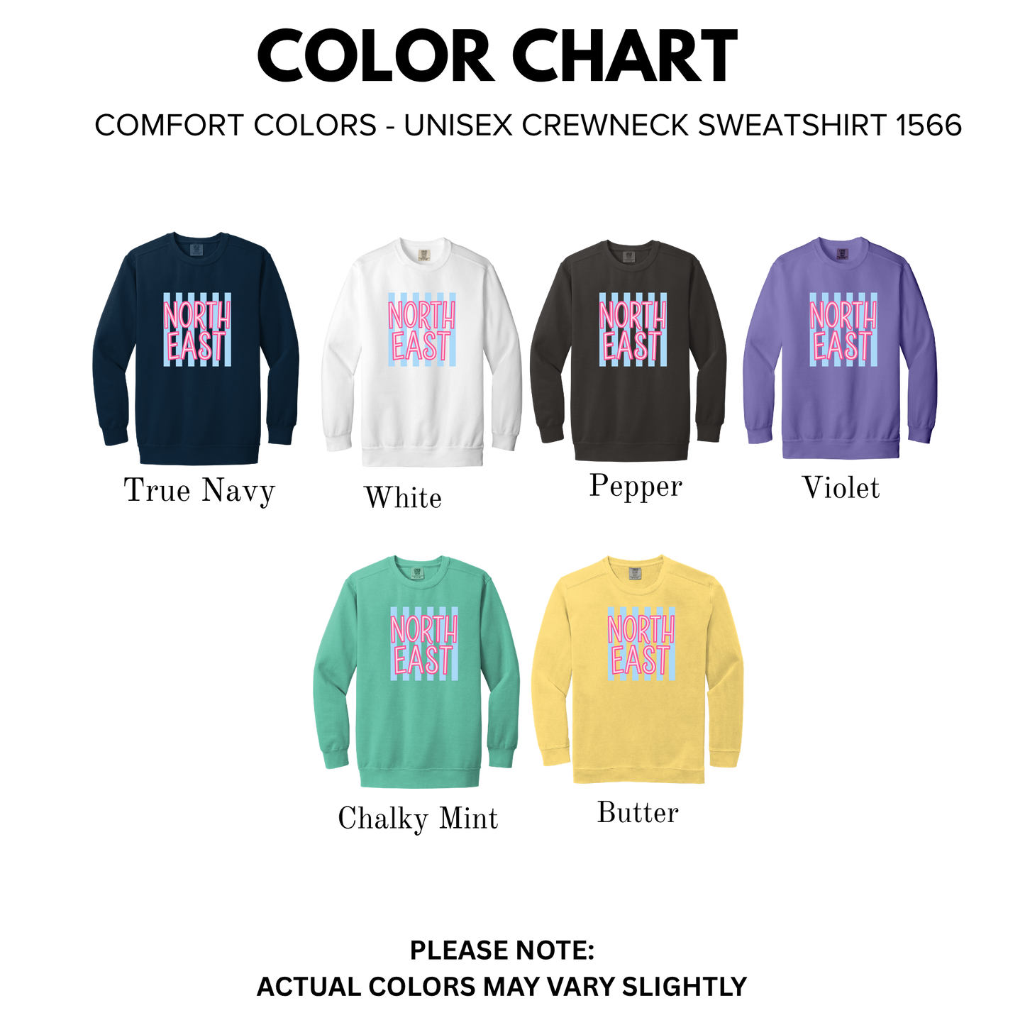 Comfort Colors - Crewneck Sweatshirt (NE Elementary Staff)