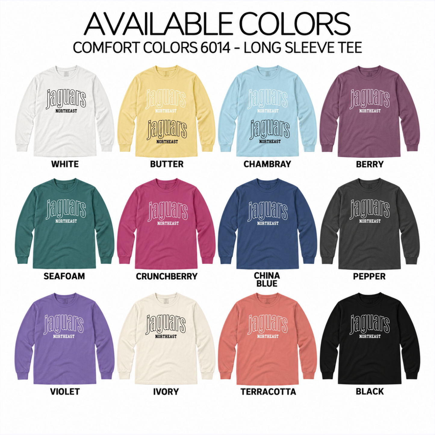 Comfort Colors - Tee & Long Sleeve Tee (NE Elementary Staff)