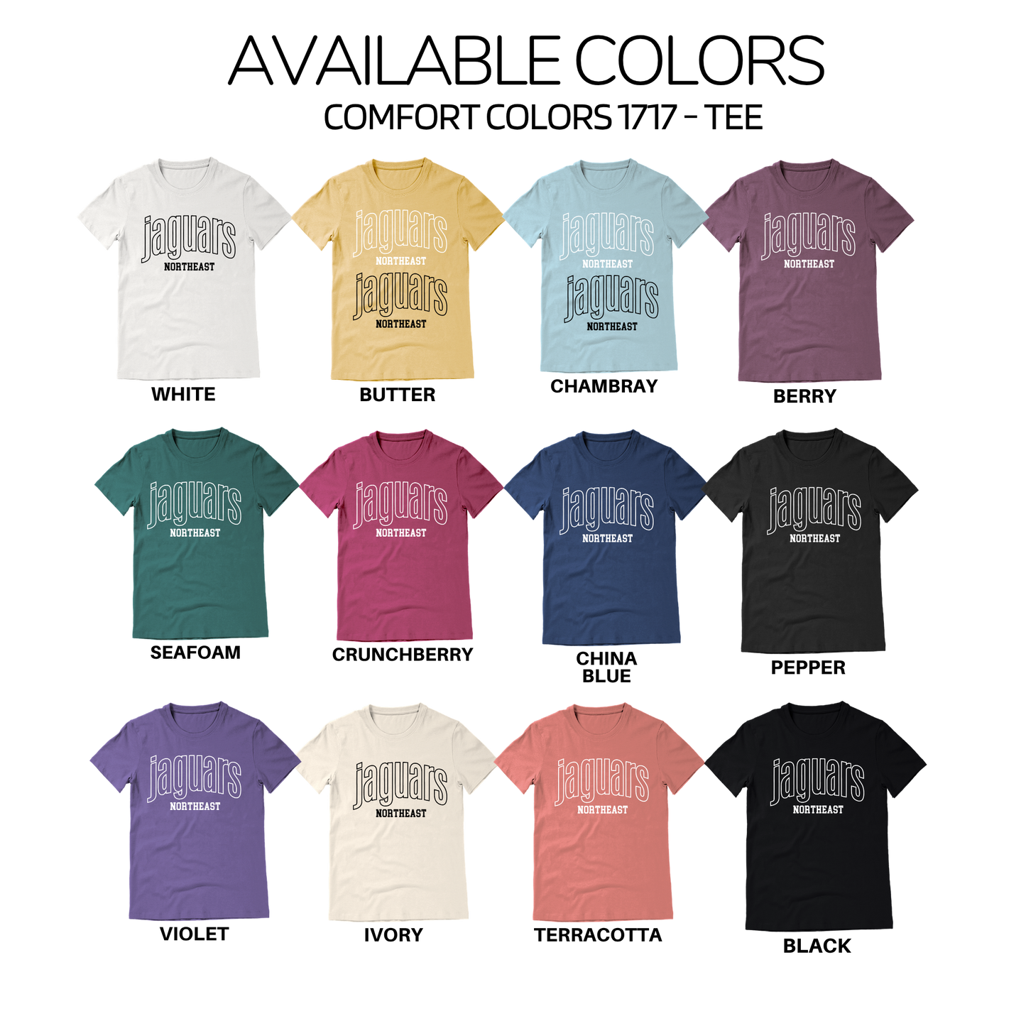 Comfort Colors - Tee & Long Sleeve Tee (NE Elementary Staff)