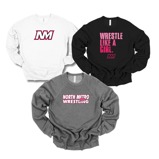 Adult - Bella+Canvas Creweneck (North Metro Wrestling)