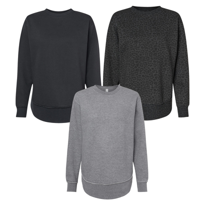 Ladies - LAT Weekend Fleece Crewneck (North Metro Wrestling)