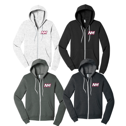Adult - Bella+Canvas Full Zip Hoodie (North Metro Wrestling)