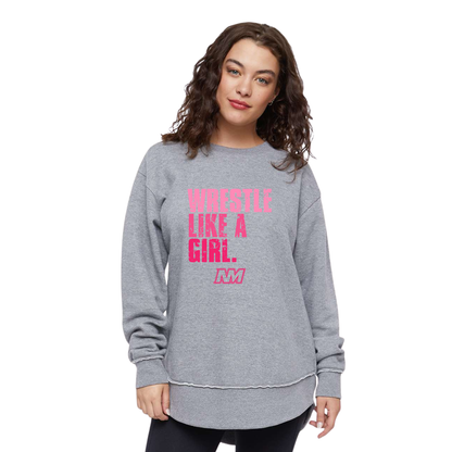 Ladies - LAT Weekend Fleece Crewneck (North Metro Wrestling)