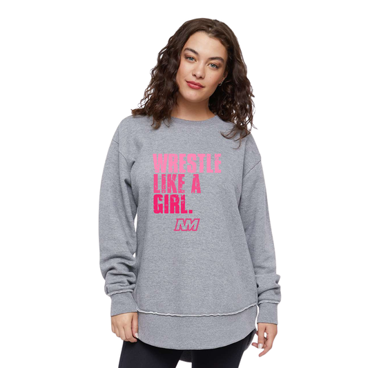 Ladies - LAT Weekend Fleece Crewneck (North Metro Wrestling)