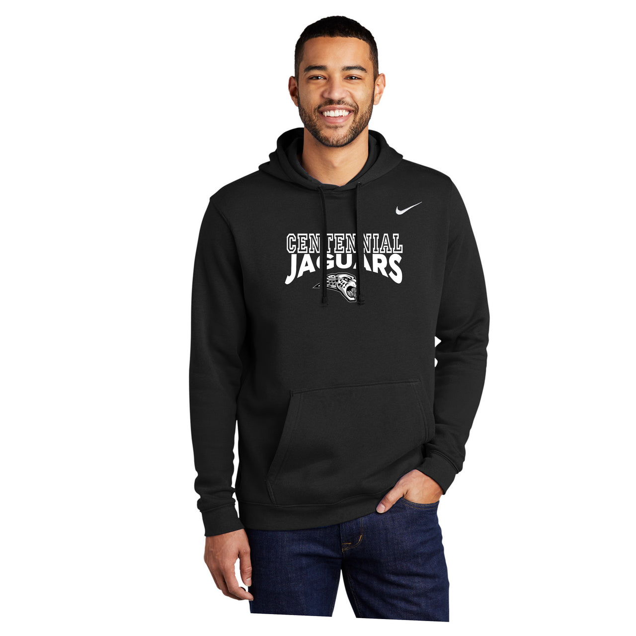 Adult - Nike Club Pullover Fleece Hoodie -3 Designs - (Centennial Jaguars Basketball)