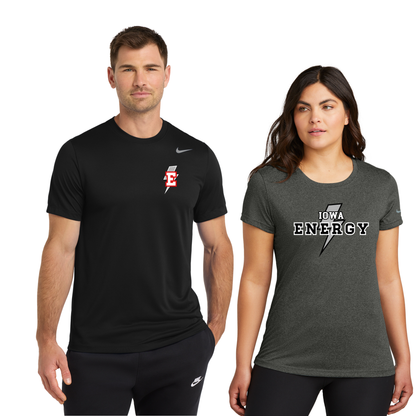 Adult, Ladies & Youth - Nike Performance Tee (Iowa Energy Baseball)