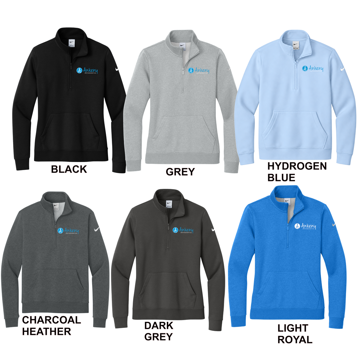 Nike - Ladies Club Fleece 1/2 Zip (Ankeny Orthodontics)