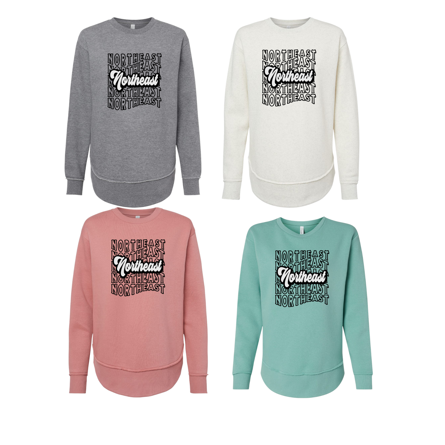 Ladies - LAT Weekend Fleece Crewneck (NE Elementary)