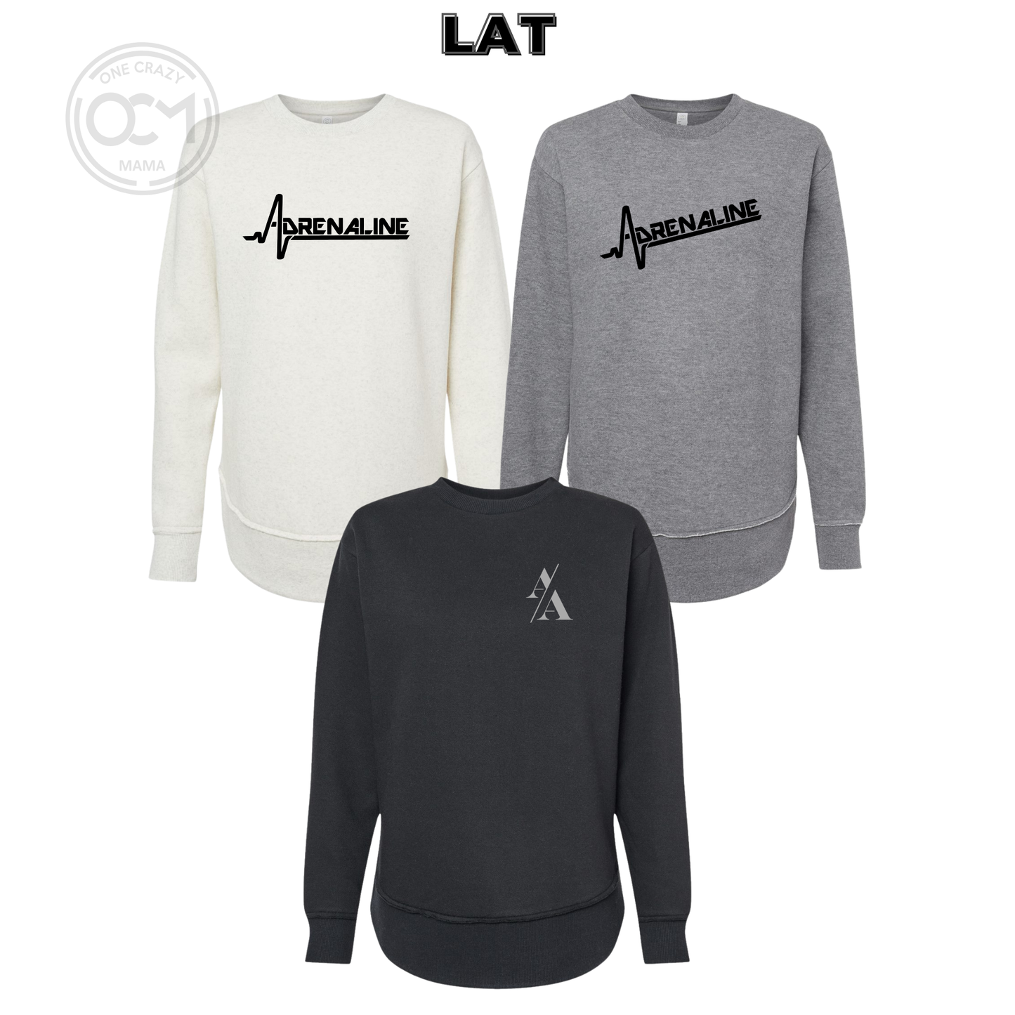 Ladies - Weekend Fleece Crewneck (Adrenaline Baseball)