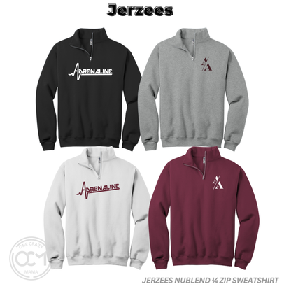 Adult - 1/4 Zip Sweatshirt (Adrenaline Baseball)