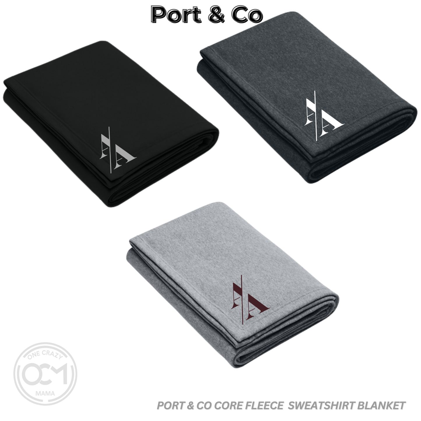 Blanket - Core Fleece Sweatshirt Blanket (Adrenaline Baseball)