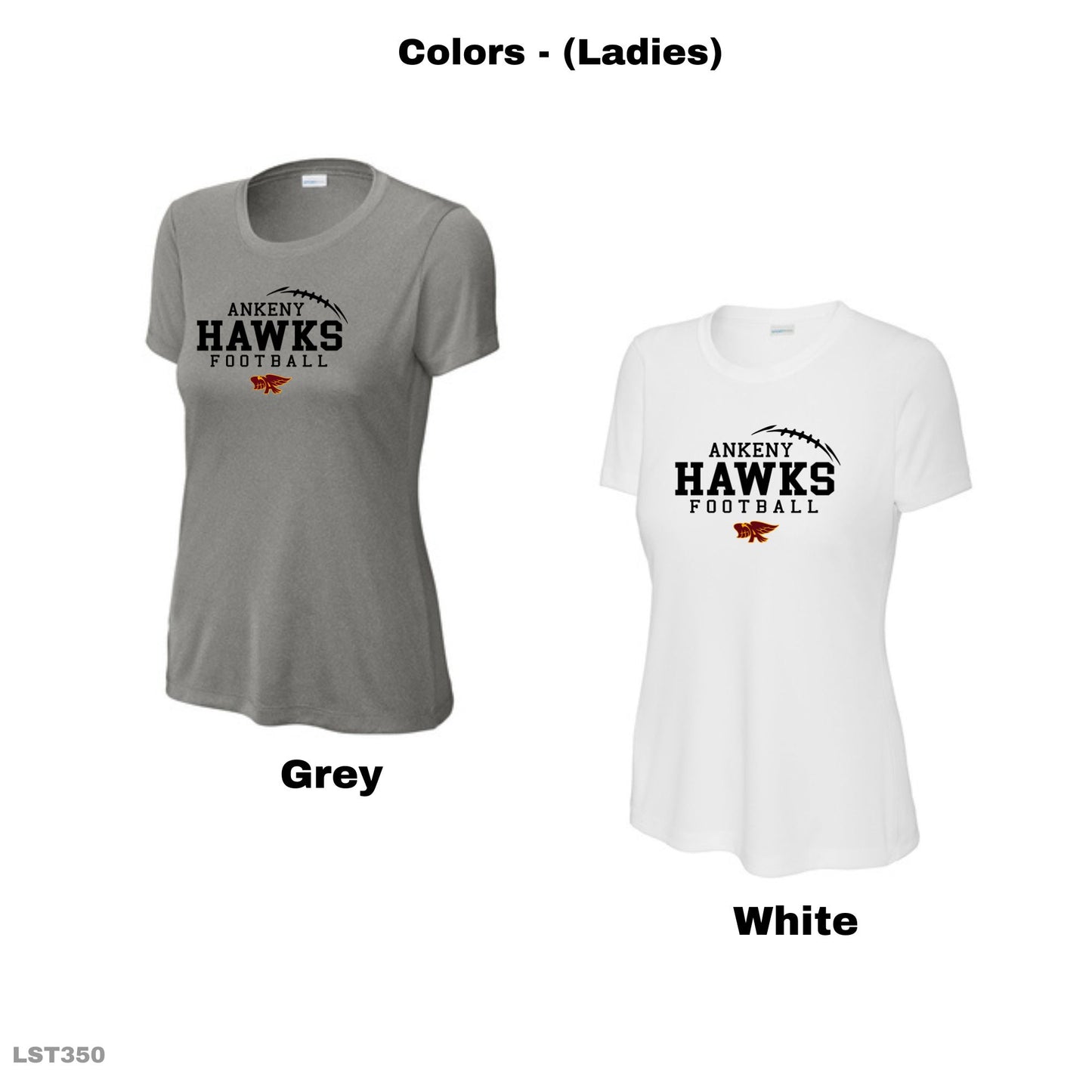 Adult, Ladies & Youth - Sport Tek Performance Tee + Tall Sizes  (Ankeny Hawks Football 2024)