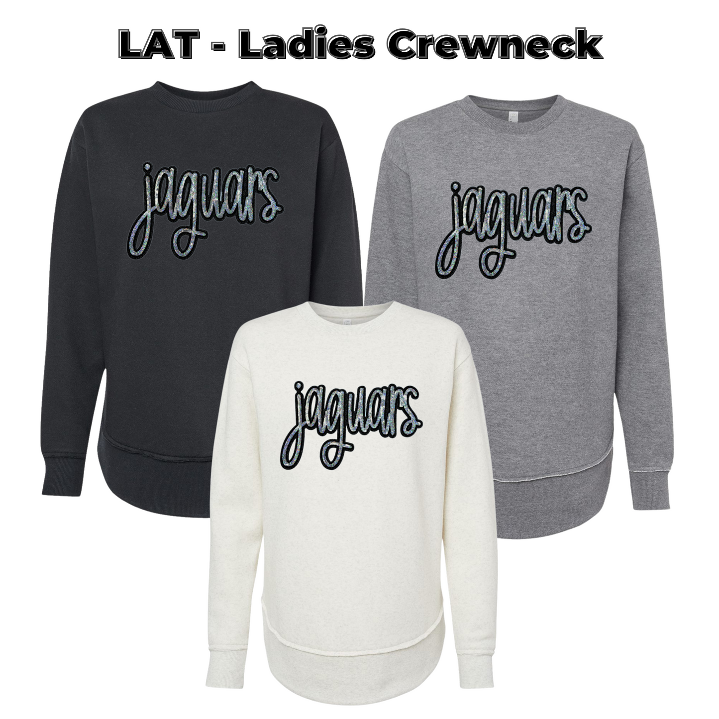 Ladies - LAT Crewneck Sweatshirt - (Centennial Jaguar Collection)