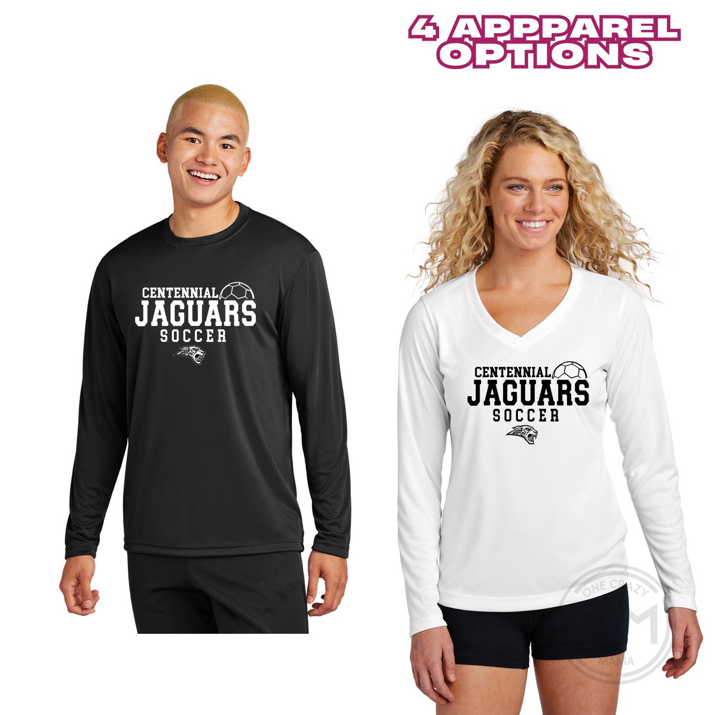 Adult & Ladies - Sport Tek Performance apparel - (Centennial Jaguars Soccer)