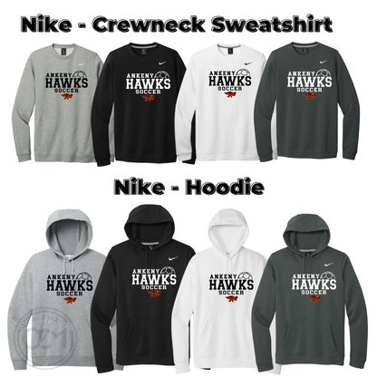 Adult - Hoodie & Crewneck Sweatshirt (Ankeny Hawks Soccer)