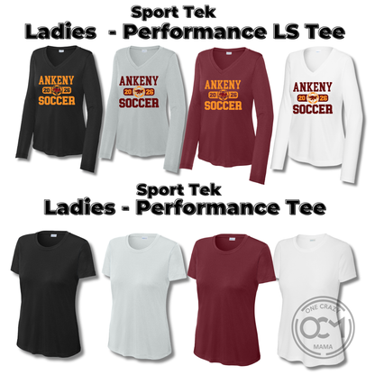 Adult & Ladies - Performance Tees - (Ankeny Hawks Soccer)