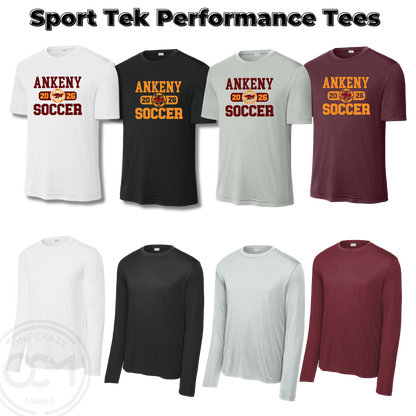 Adult & Ladies - Performance Tees - (Ankeny Hawks Soccer)