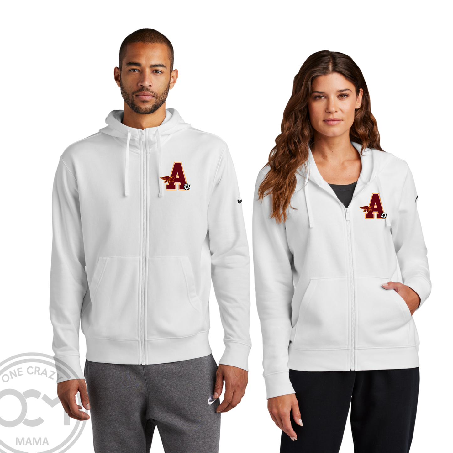 Adult & Ladies - Full Zip Hoodie (Ankeny Hawks Soccer)