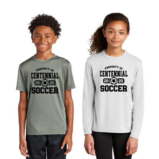 Youth - Sport Tek Tee & LS Tee Performance apparel - (Centennial Jaguars Soccer)