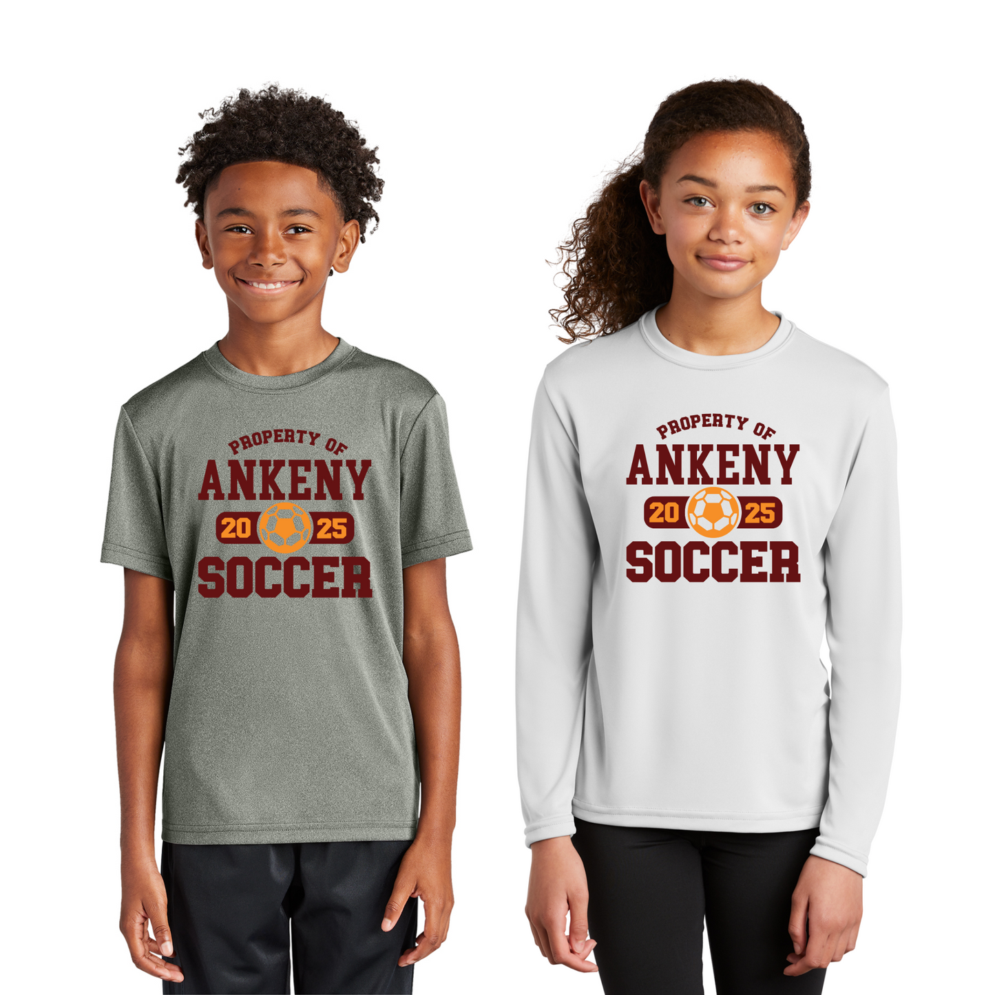 Youth - Sport Tek Tee & LS Tee Performance apparel - (Ankeny Hawks Soccer)