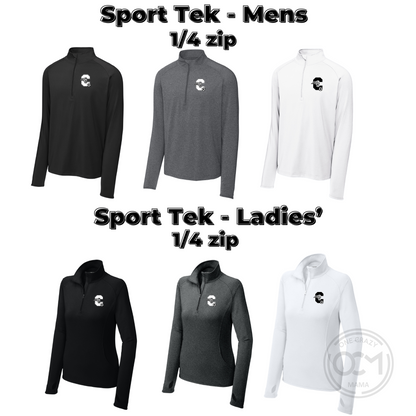 Adult & Ladies - Sport Tek Stretch 1/2-Zip Pullover (Centennial Jaguar Soccer)