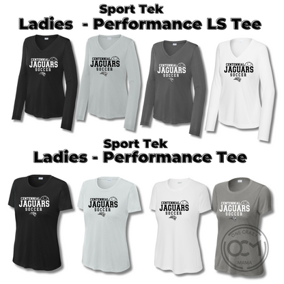 Adult & Ladies - Sport Tek Performance apparel - (Centennial Jaguars Soccer)