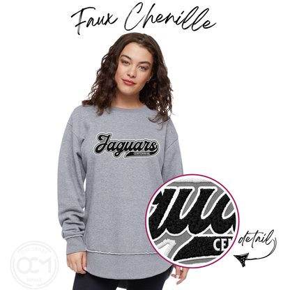 Ladies - LAT Crewneck Sweatshirt - (Centennial Jaguar Collection)