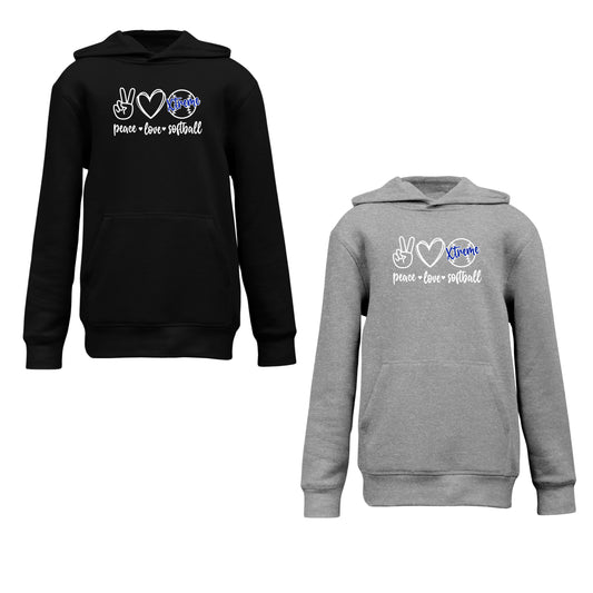 Youth & Adult - Unisex Fleece Hoodie - (Xtreme Softball)