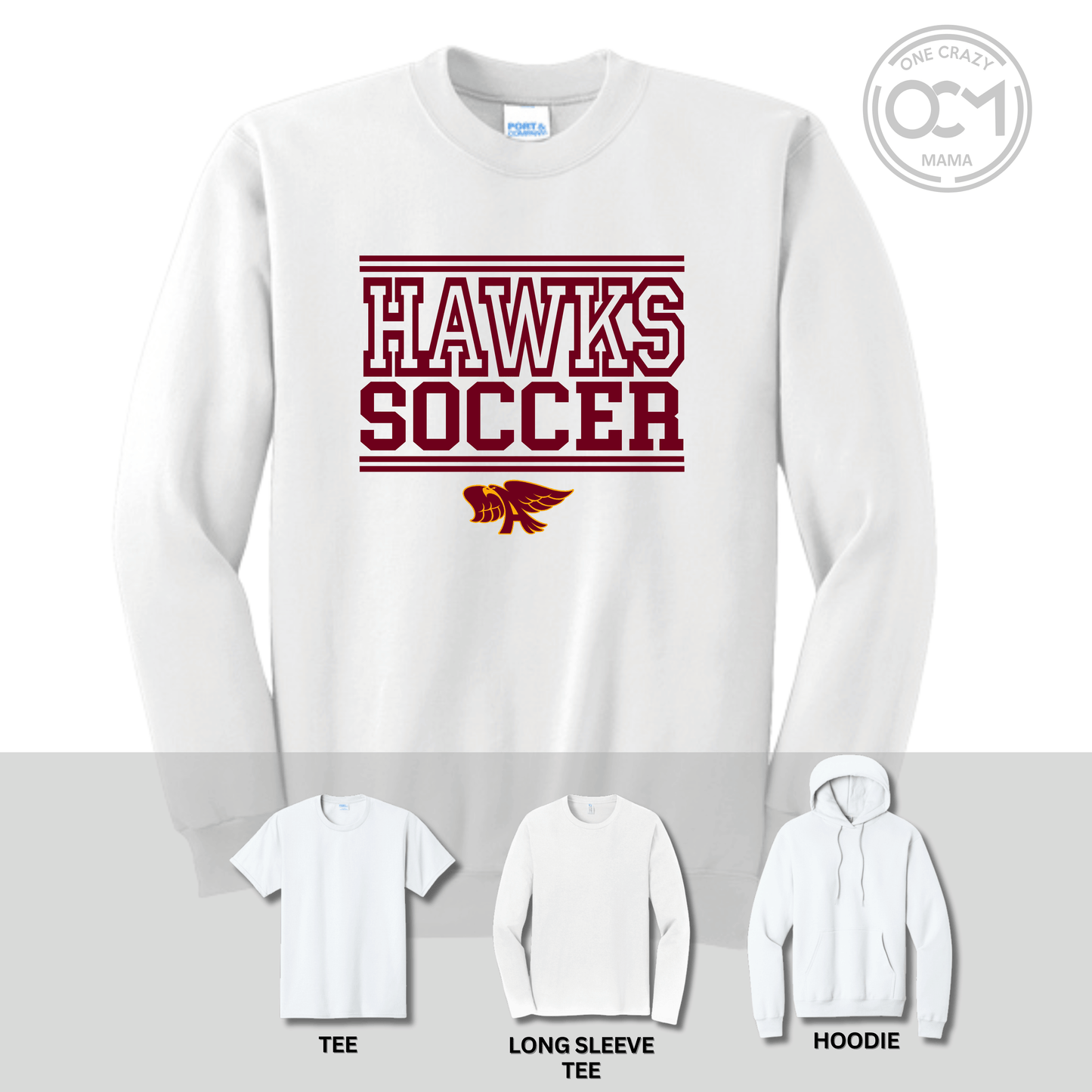 Youth - Multiple Apparel Options (Ankeny Hawks Soccer)