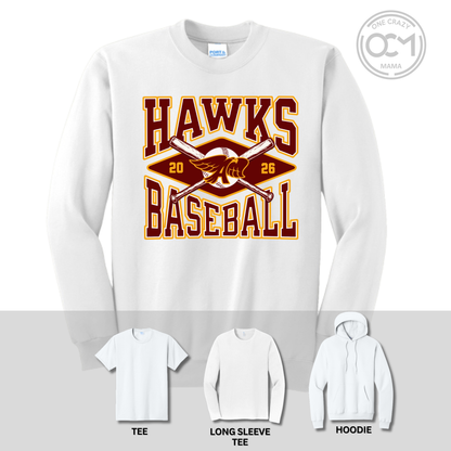 Adult - Multiple Apparel Options (Ankeny Hawks Baseball)