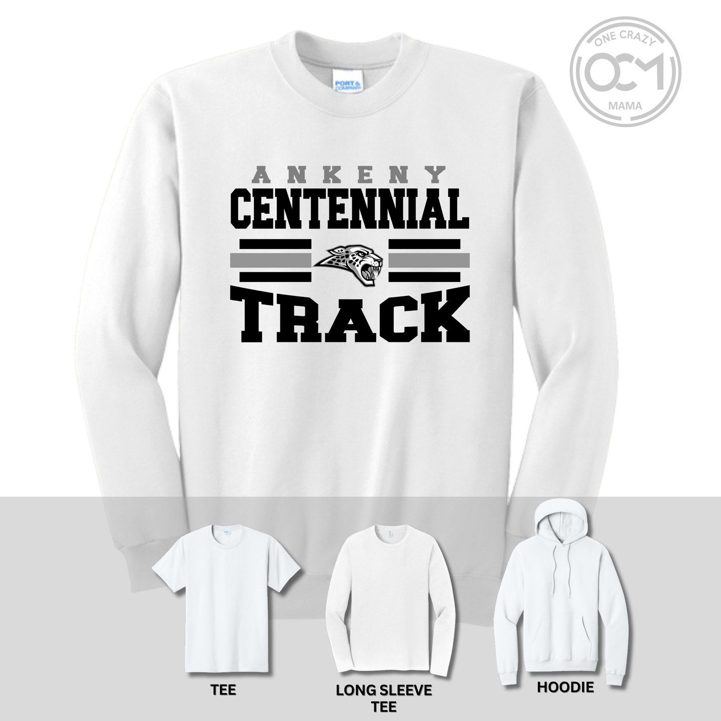 Adult - Multiple Apparel Options (Centennial Jaguars Track & Field)