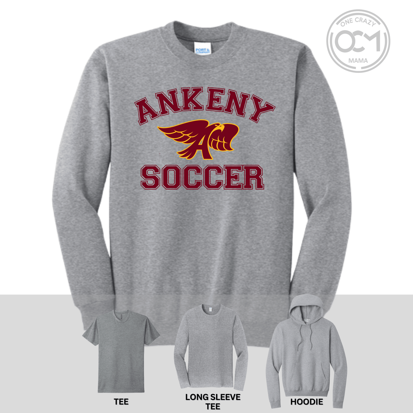 Adult - Multiple Apparel Options (Ankeny Hawks Soccer)