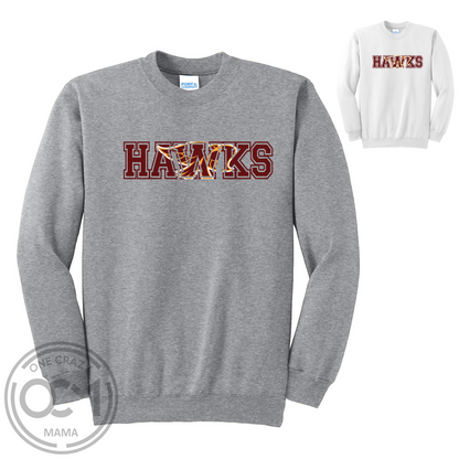 Adult & Youth - Unisex Crewneck Sweatshirt (Ankeny Hawks Collection)