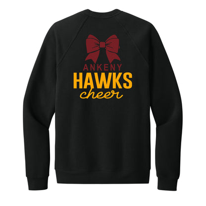Bella+Canvas - Unisex Crewneck Sweatshirt - (Ankeny Hawks Basketball Cheer)