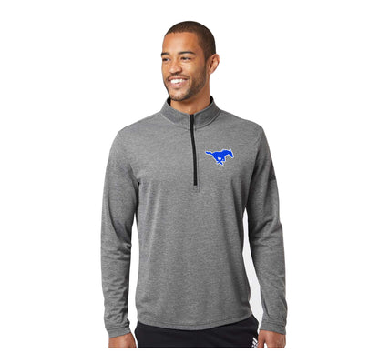 Adult - Adidas Lightweight Quarter zip - (Ankeny Mustangs Baseball)