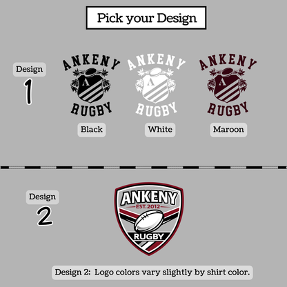 Adult & Youth - Performance Tee & Long Sleeve Tee (Ankeny Rugby)