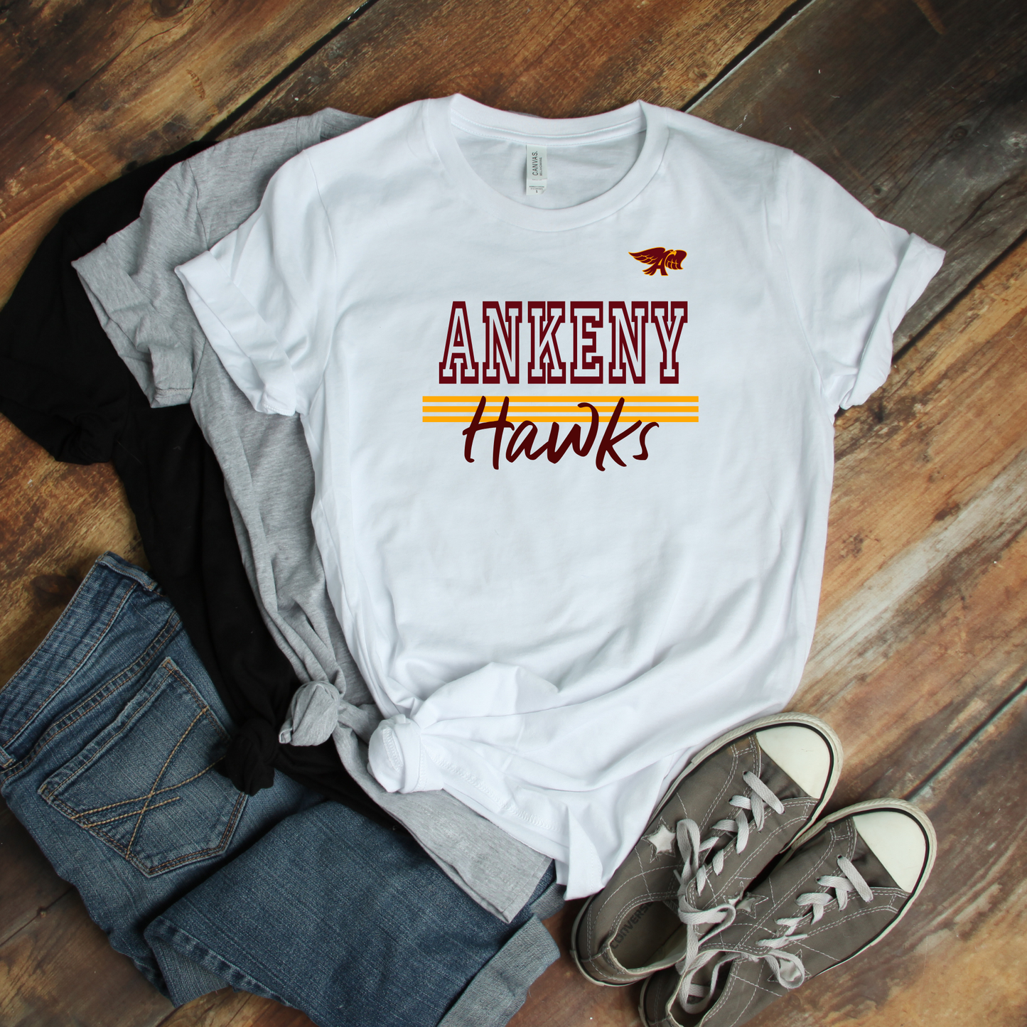 Adult - Bella Cotton/Poly Tee - (Ankeny Hawks Collection)