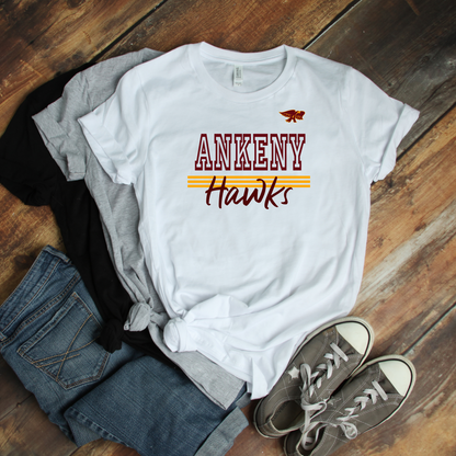 Adult - Bella Cotton/Poly Tee - (Ankeny Hawks Collection)