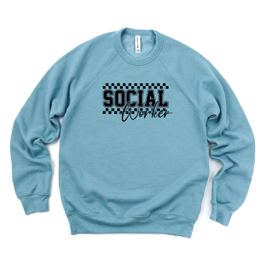 Adult - Bella+ Canvas Unisex Crewneck Sweartshirt (Social Worker)