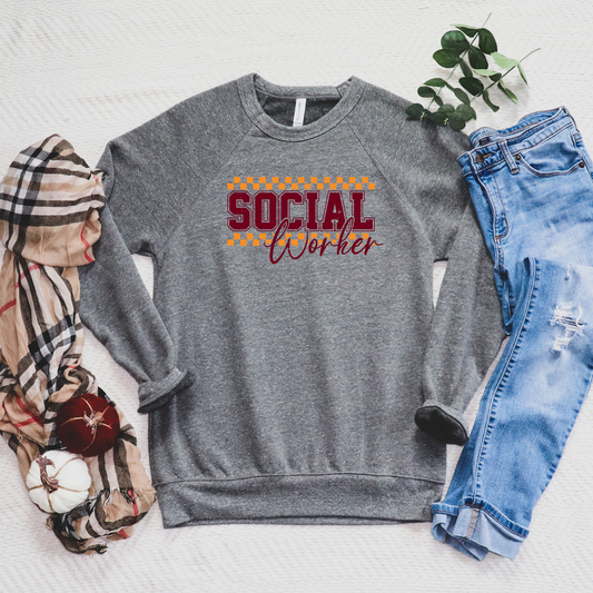 Adult - Bella+Canvas Unisex Crewneck Sweatshirt (Social Worker)